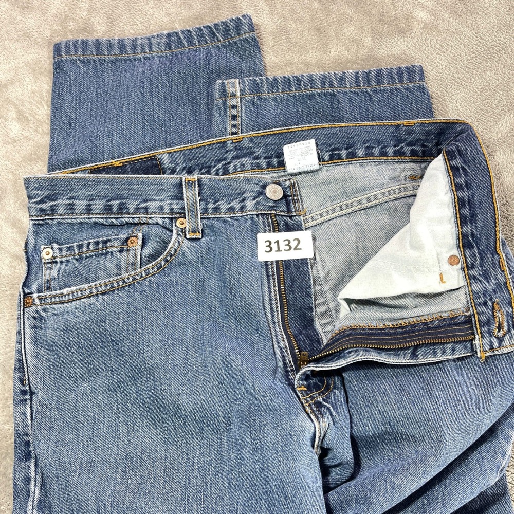 Levi's 505 Regular Fit Jeans Mens 33x30 Blue Straight Leg Denim Pants